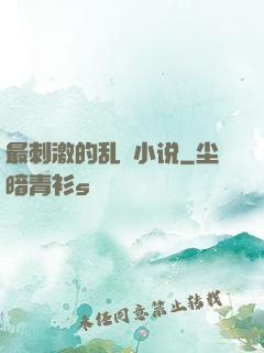 最刺激的乱惀小说