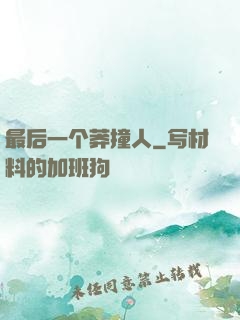 最后一个莽撞人
