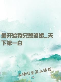 最开始我只想退婚