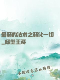 最弱的法术之弱化一切