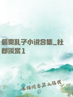 最爽乱子小说合集