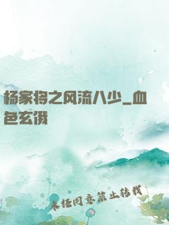 杨家将之风流八少