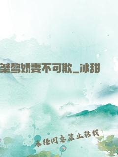 桀骜娇妻不可欺