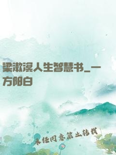梁漱溟人生智慧书