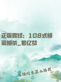 正版妻奴：108式相爱相杀