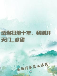 武当扫地十年，我剑开天门