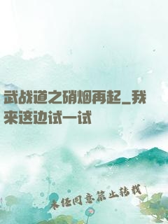 武战道之硝烟再起