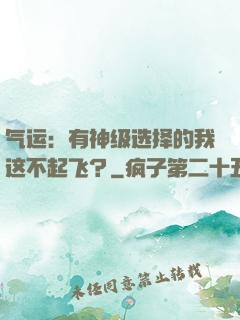气运：有神级选择的我这不起飞？