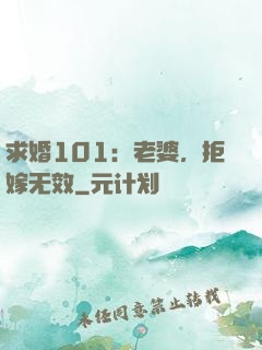 求婚101：老婆，拒嫁无效