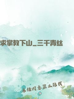 求掌教下山