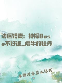 法医娇妻：神探Boss不好追