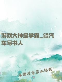 游戏大神是学霸