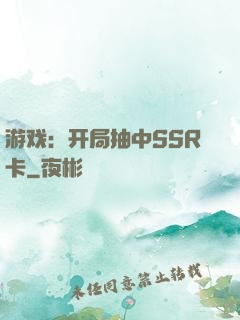 游戏：开局抽中SSR卡
