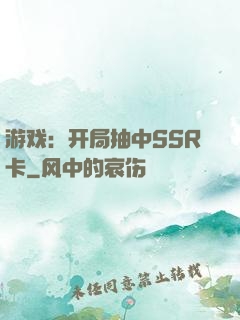 游戏：开局抽中SSR卡