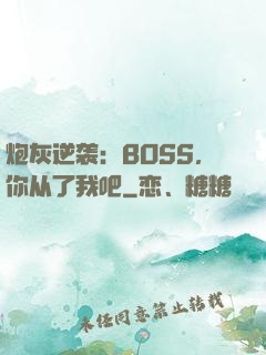 炮灰逆袭：BOSS，你从了我吧