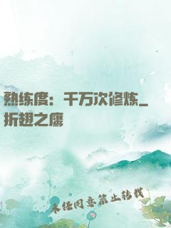 熟练度：千万次修炼