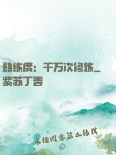 熟练度：千万次修炼
