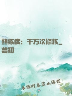 熟练度：千万次修炼