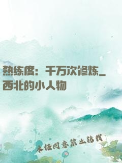 熟练度：千万次修炼