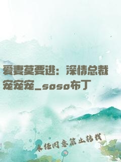 爱妻莫要逃：深情总裁宠宠宠