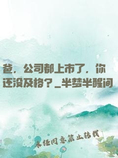 爸，公司都上市了，你还没及格？