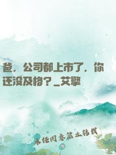 爸，公司都上市了，你还没及格？