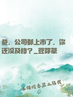 爸，公司都上市了，你还没及格？