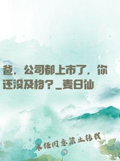 爸，公司都上市了，你还没及格？