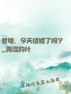 爹地，今天结婚了吗？