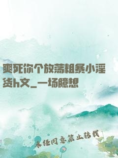 爽死你个放荡粗暴小淫货h文