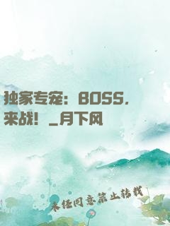 独家专宠：BOSS，来战！