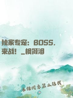 独家专宠：BOSS，来战！
