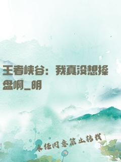 王者峡谷：我真没想操盘啊