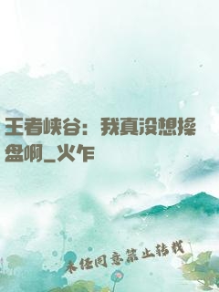 王者峡谷：我真没想操盘啊