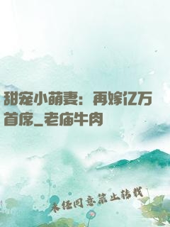 甜宠小萌妻：再嫁亿万首席