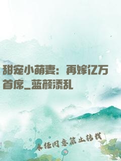 甜宠小萌妻：再嫁亿万首席