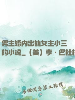 男主婚内出轨女主小三的小说