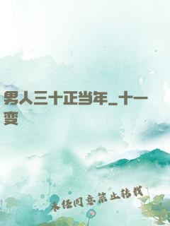男人三十正当年