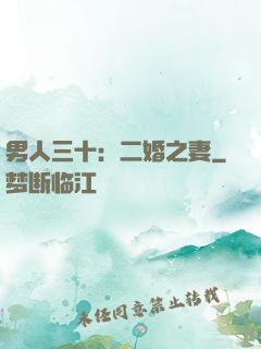 男人三十：二婚之妻