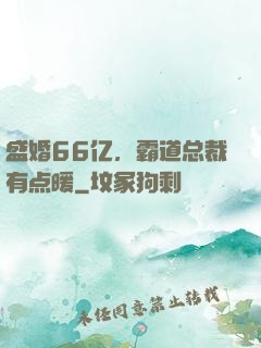 盛婚66亿，霸道总裁有点暖