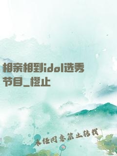 相亲相到idol选秀节目