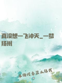 真没想一飞冲天