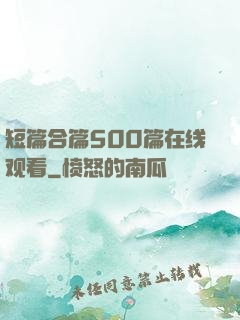 短篇合篇500篇在线观看