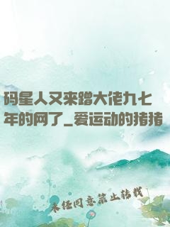 码星人又来蹭大佬九七年的网了