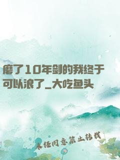 磨了10年剑的我终于可以浪了