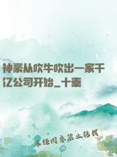 神豪从吹牛吹出一家千亿公司开始