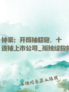 神豪：开局抽超跑，十连抽上市公司