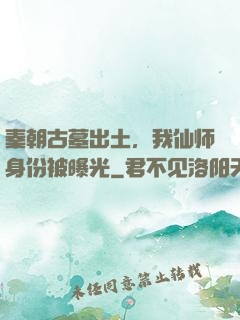秦朝古墓出土，我仙师身份被曝光