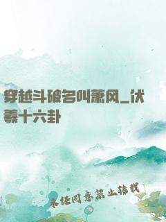穿越斗破名叫萧风