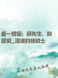 第一婚宠：顾先生，放肆爱